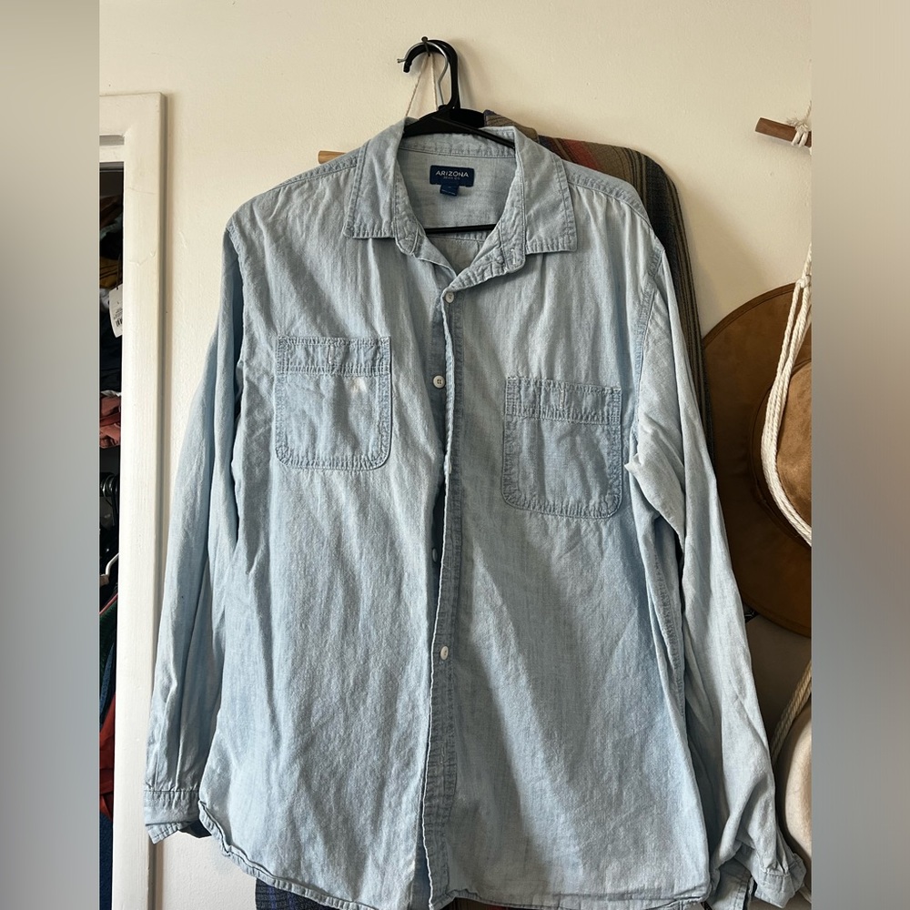 Men’s Arizona Lightweight Denim Button Down Shirt